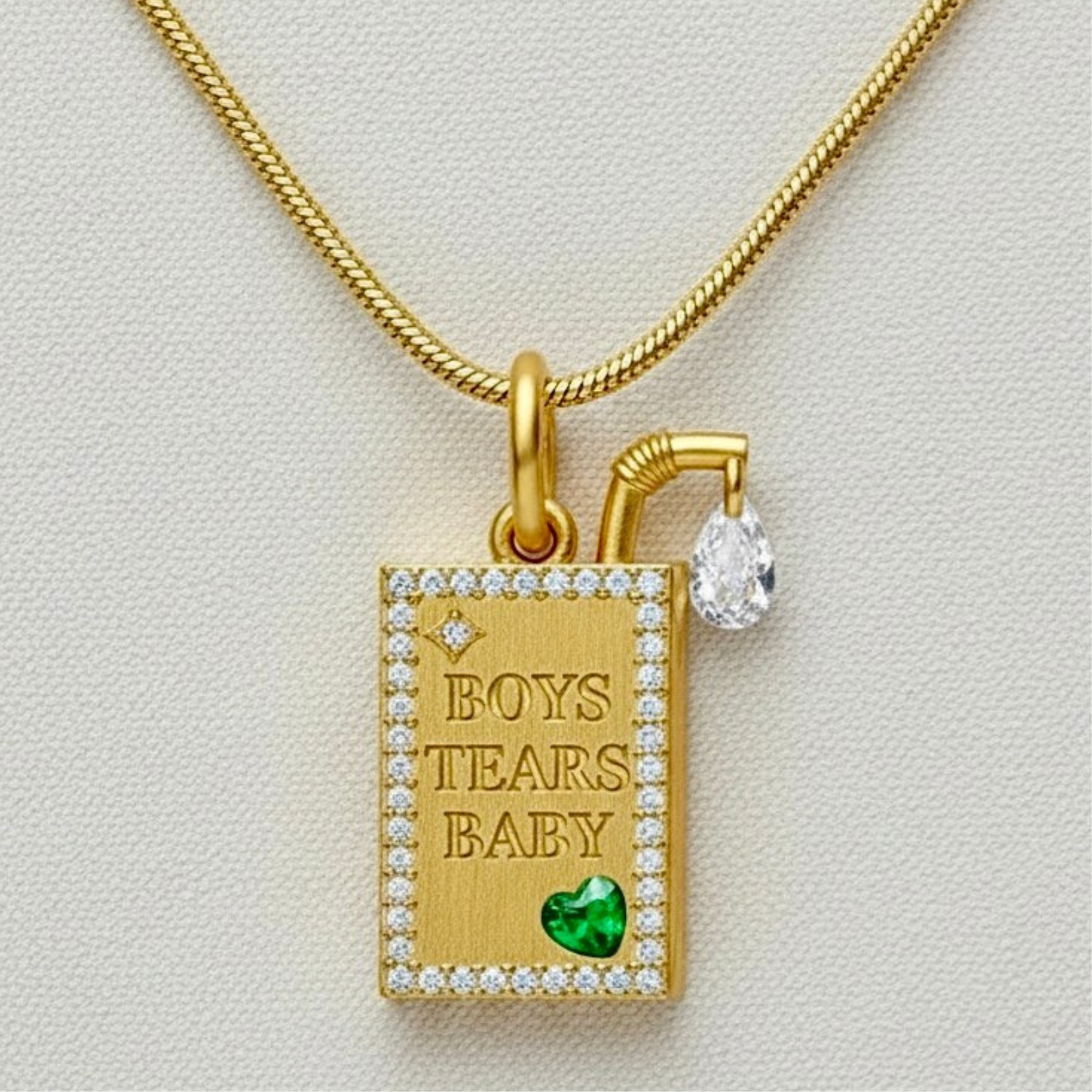 Boys Tears Juice Box Necklace