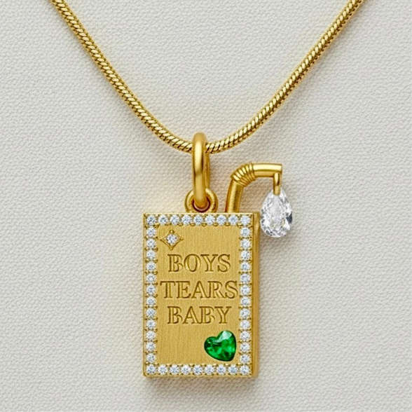 Boys Tears Juice Box Necklace