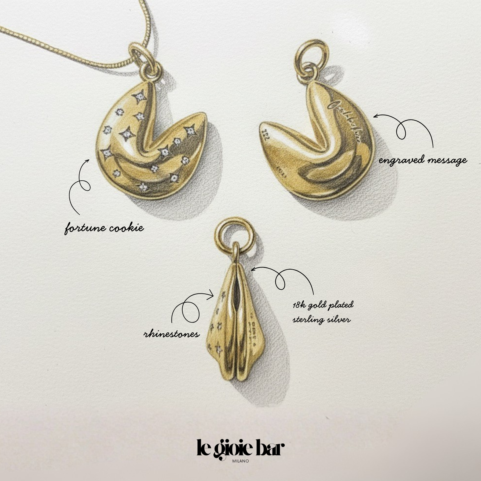 Fortune’s Kiss Pendant Necklace