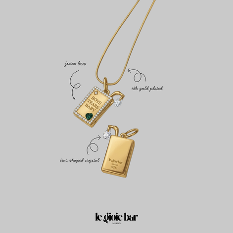 Boys Tears Juice Box Necklace