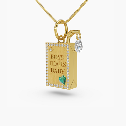 Boys Tears Juice Box Necklace