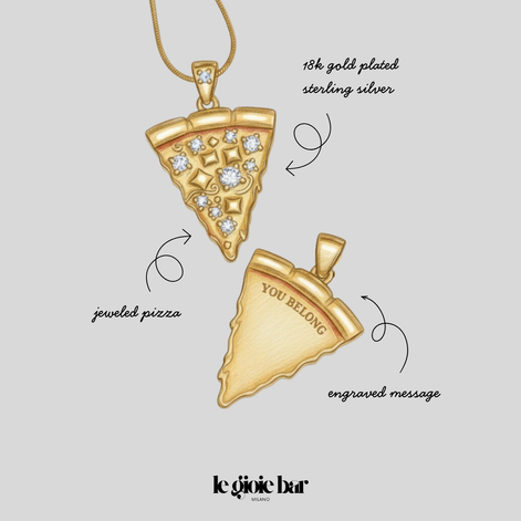 Perfect Fit Pizza Necklace